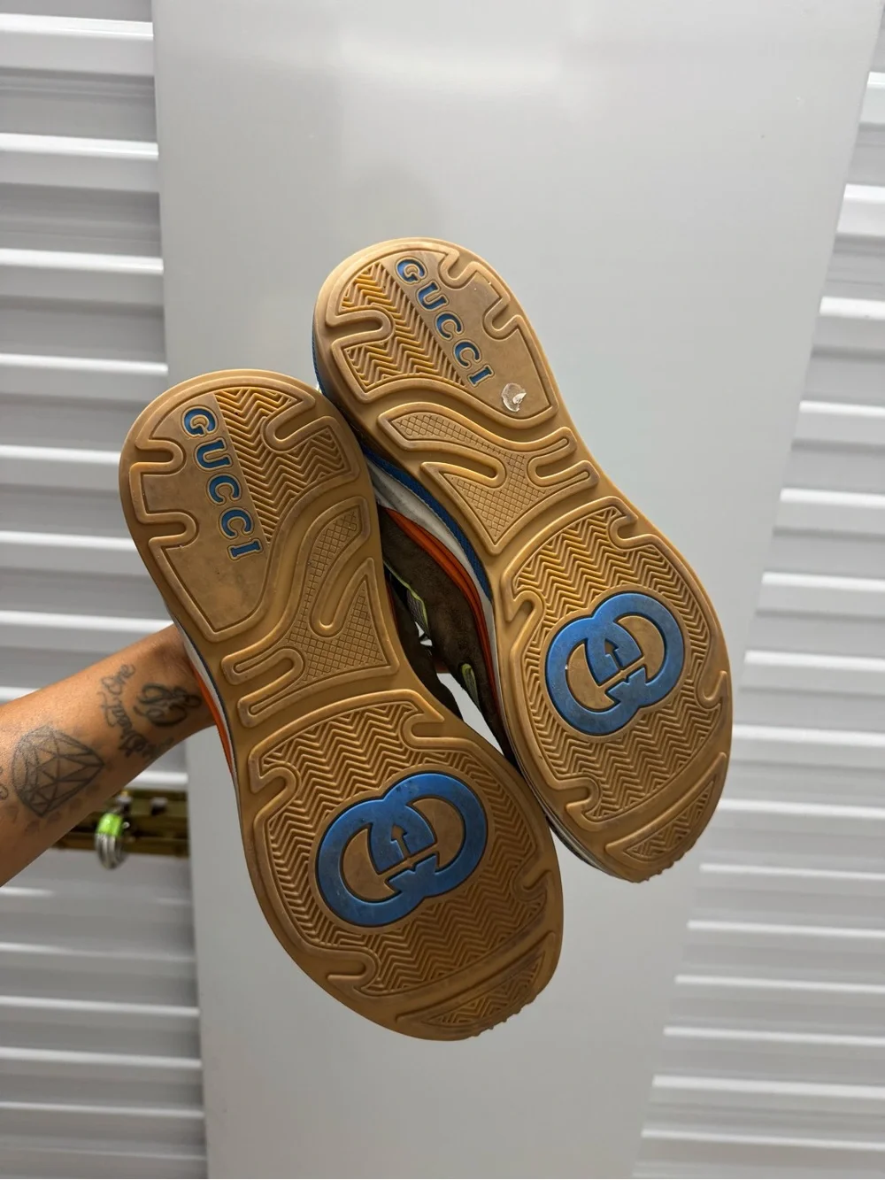 Gucci Men's Multicolor Tejus Printed size Gucci 8.5